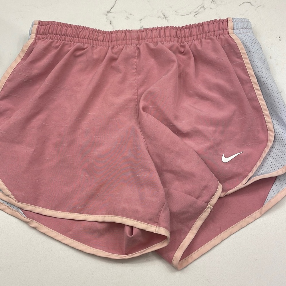 Child’s Pink Nike dry-fit athletic shorts size M